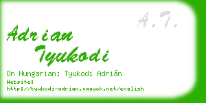 adrian tyukodi business card