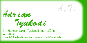 adrian tyukodi business card